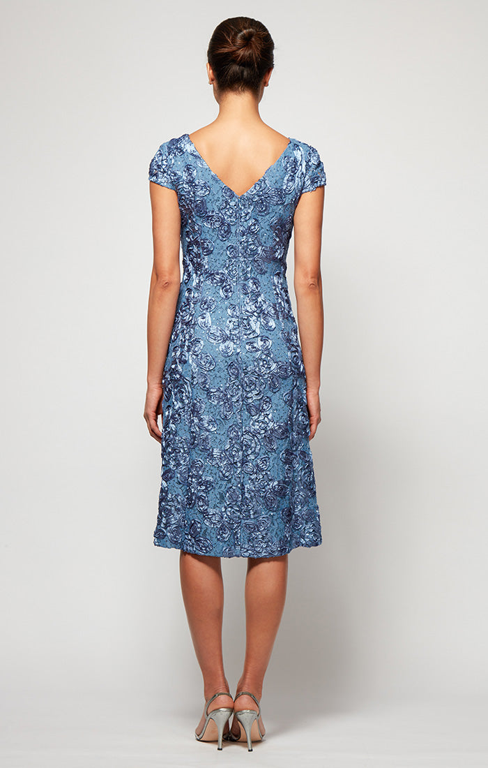 Audrey Lace Boatneck A-Line Gown