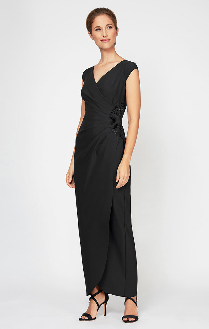 Elizabeth Contour Surplice Sheath Dress