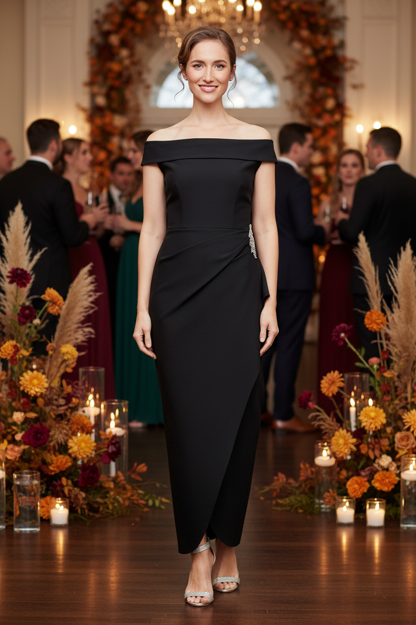 Dana Off-The-Shoulder Sheath Dress