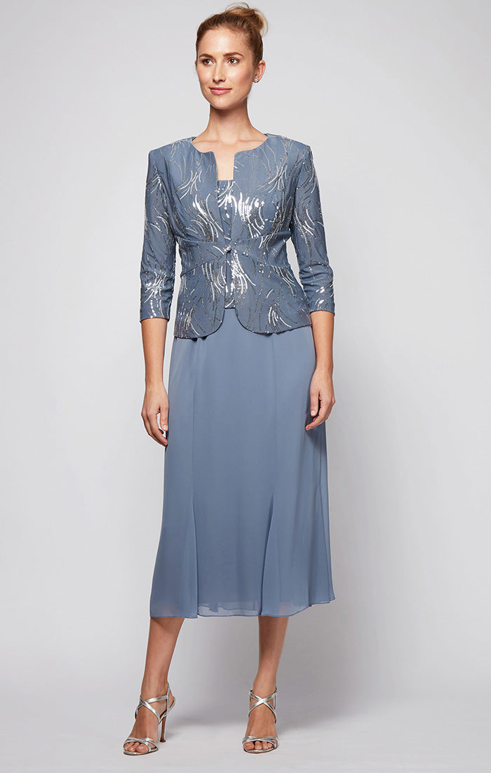 Petite Angela Sequin Jacket Dress