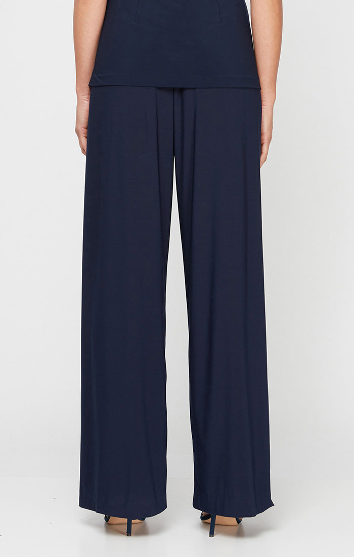 Matte Jersey Straight-Leg Pant