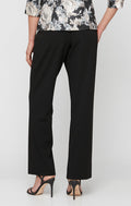 Stretch Crepe Zip Slim-Leg Pant