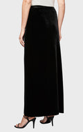 Velvet & Satin A-Line Skirt
