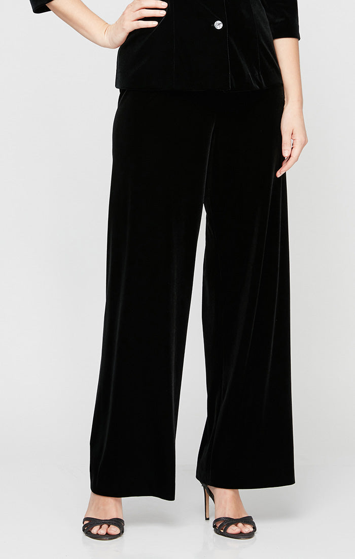 Velvet Straight-Leg Pant