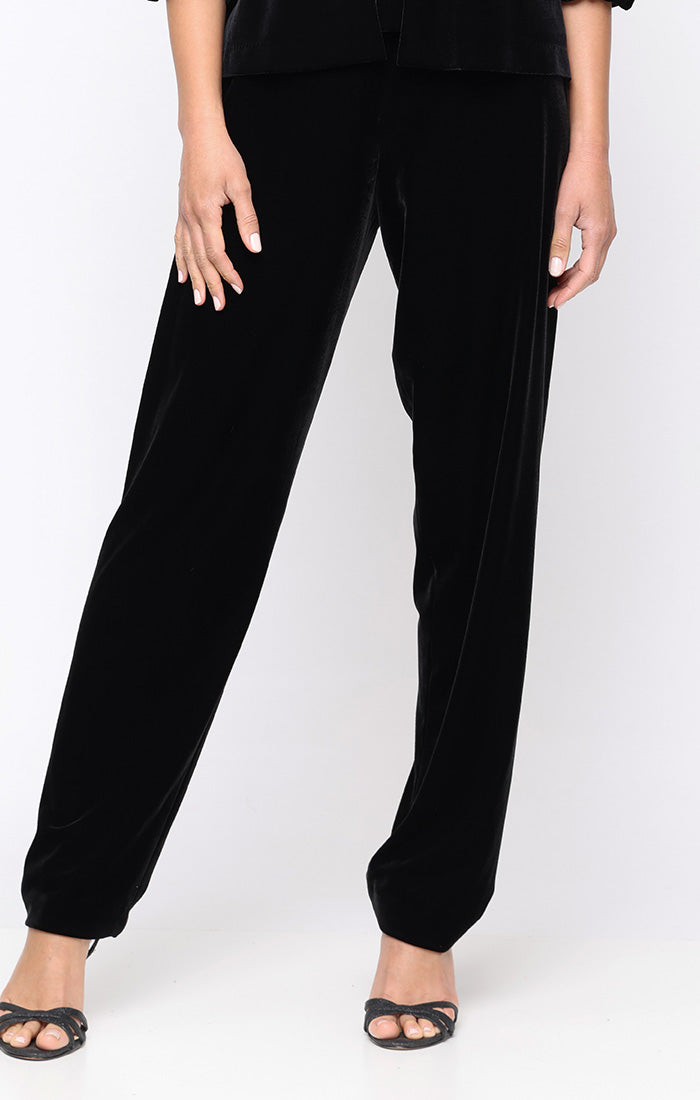 Velvet Slim-Leg Pant