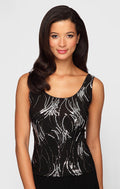 Sequin Mandarin-Collar Twinset