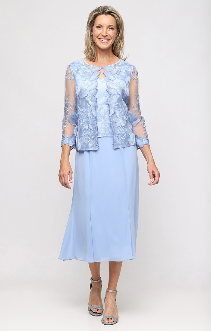 Lace Scallop Jacket Dress