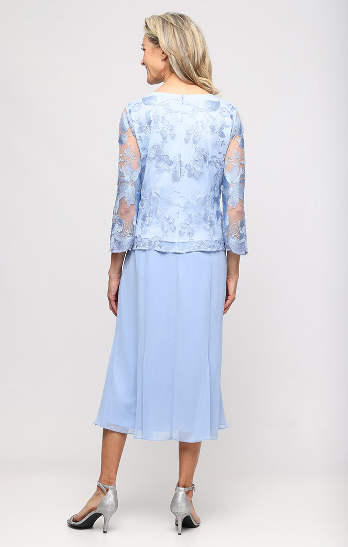 Lace Scallop Jacket Dress