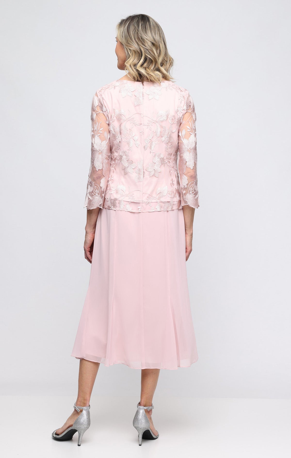 Lace Scallop Jacket Dress