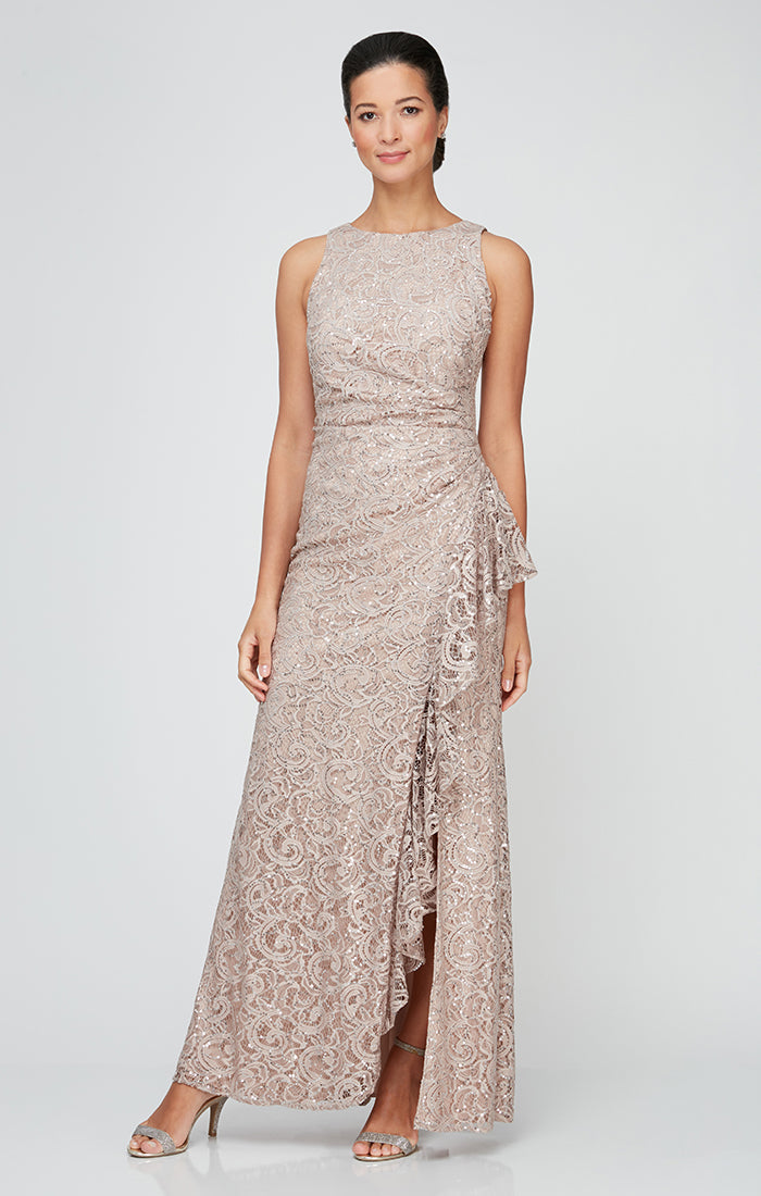 Elaine Lace Cascade Gown