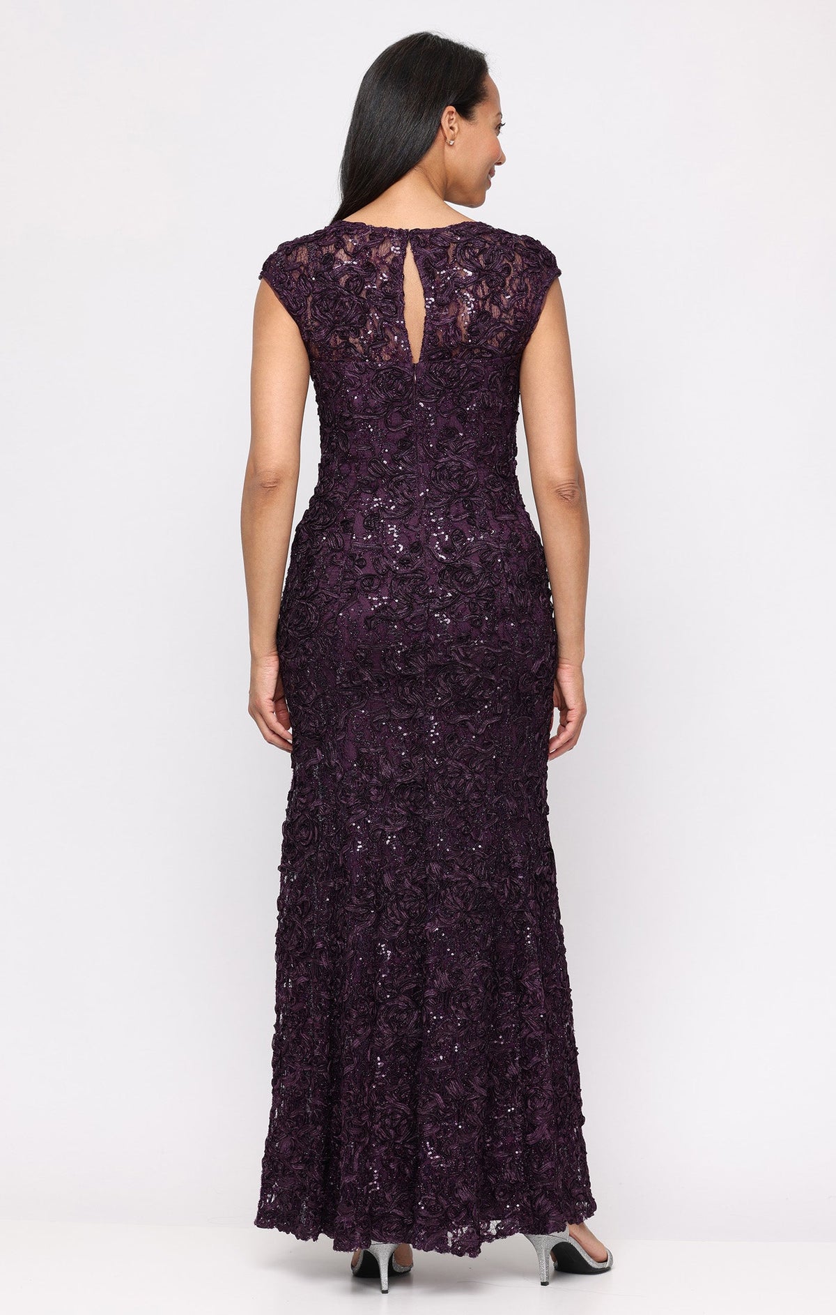Eleanor Sequin Sweetheart-Neckline A-Line Gown