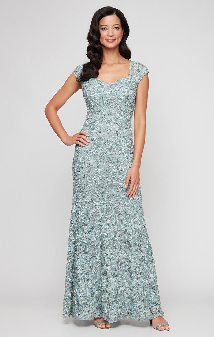 Eleanor Sequin Sweetheart-Neckline A-Line Gown