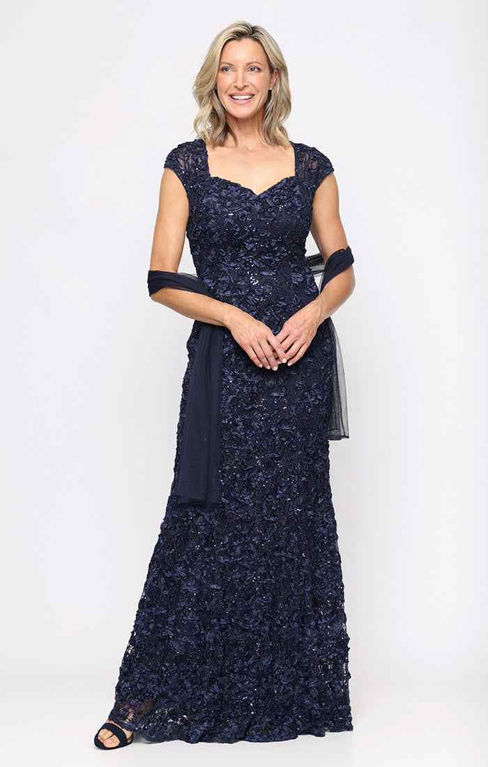 Eleanor Sequin Sweetheart-Neckline A-Line Gown