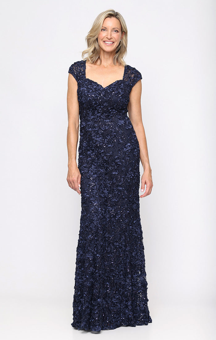 Eleanor Sequin Sweetheart-Neckline A-Line Gown