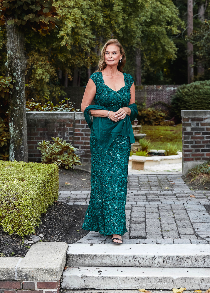 Eleanor Sequin Sweetheart-Neckline A-Line Gown