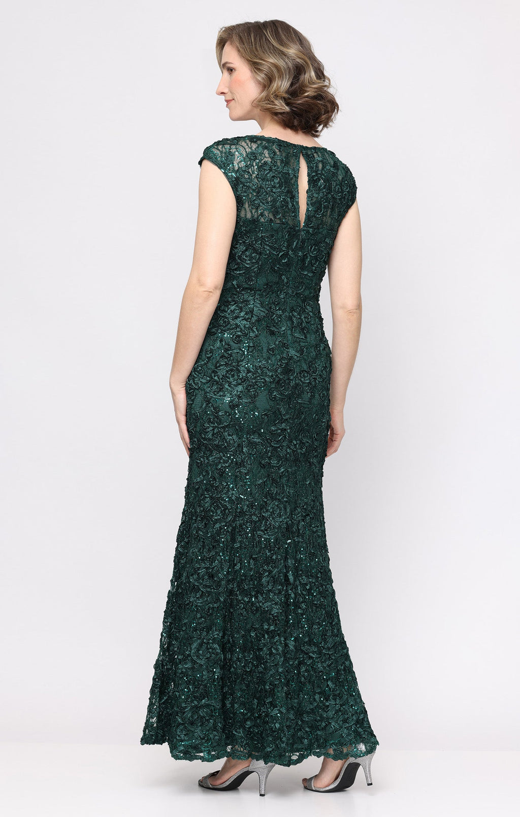 Eleanor Sequin Sweetheart-Neckline A-Line Gown