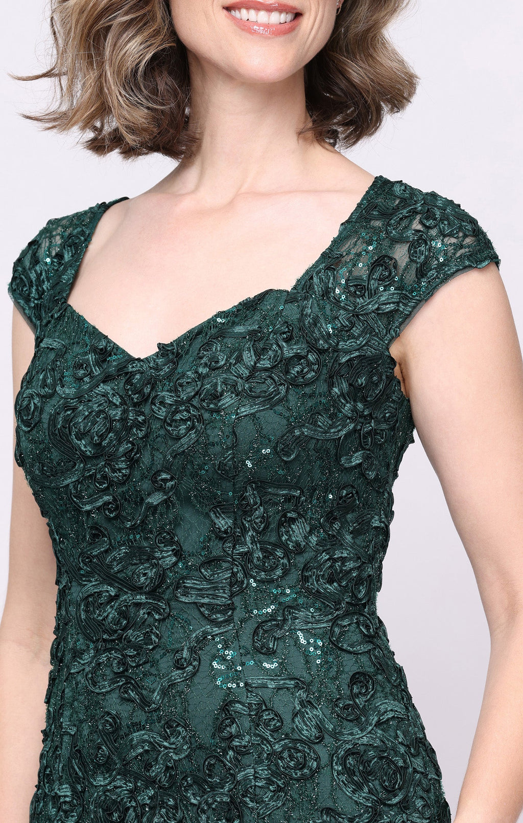 Eleanor Sequin Sweetheart-Neckline A-Line Gown