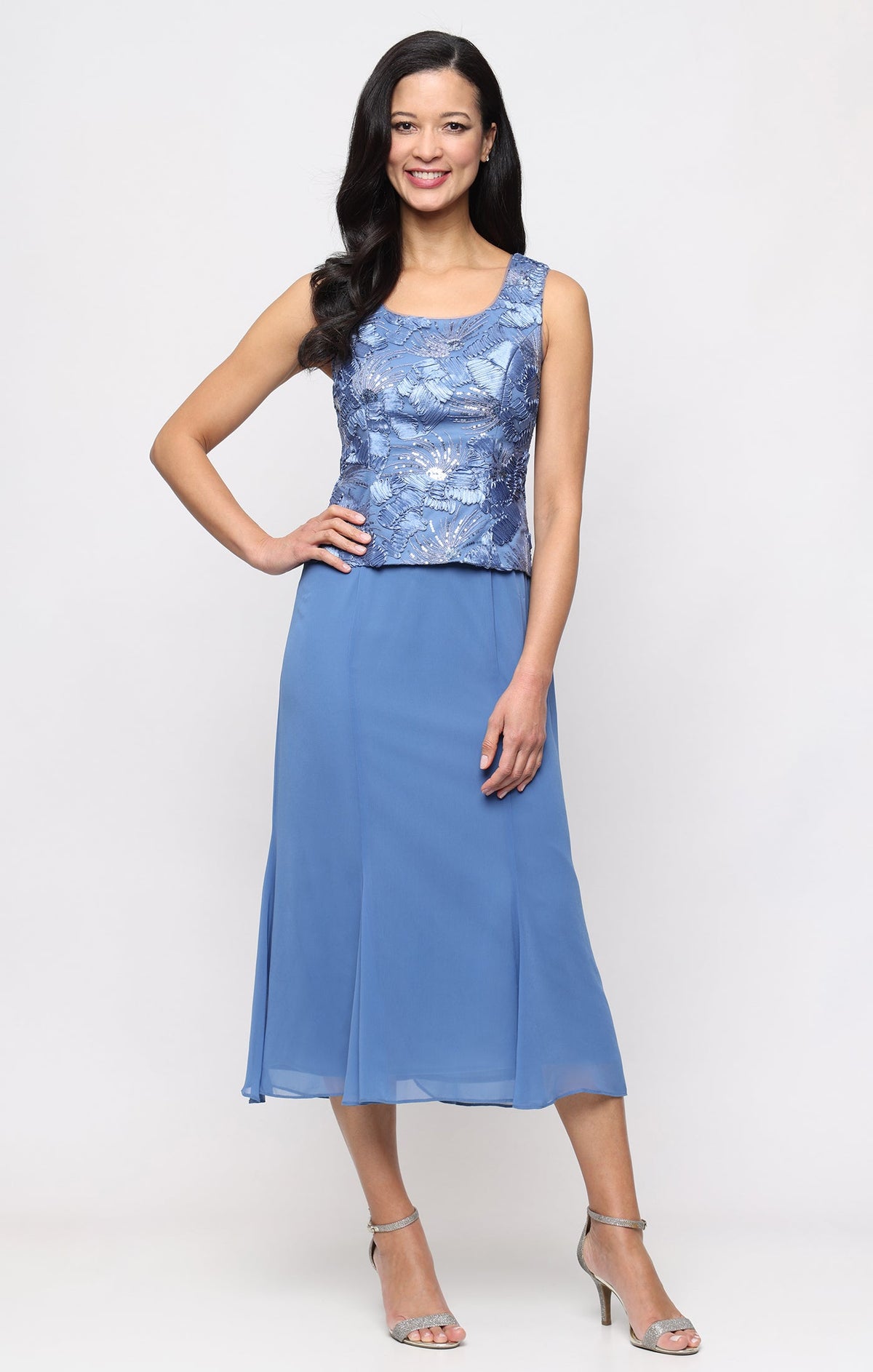 Regular - Soutache Scoop-Neck Jacket Dress
