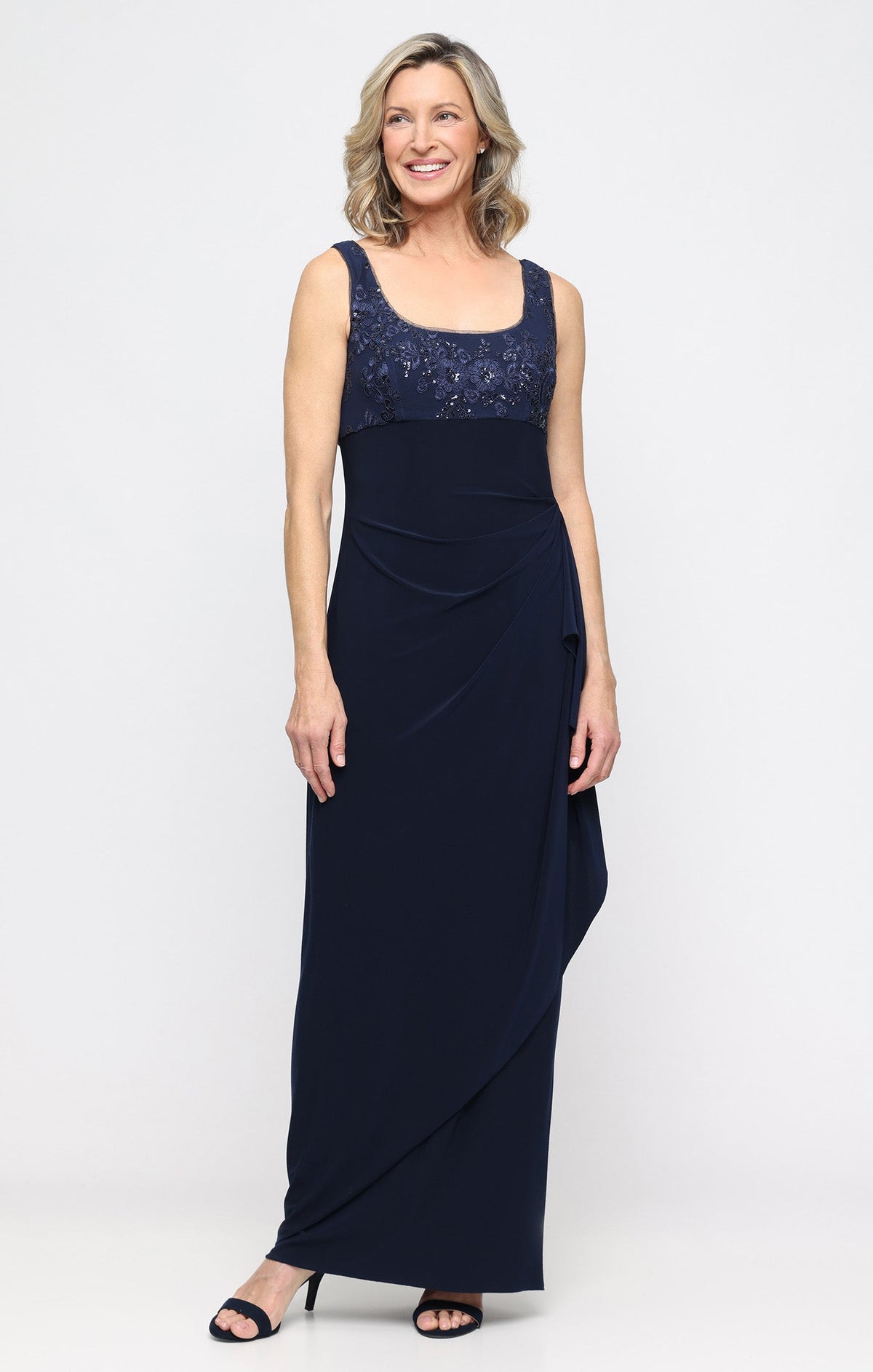 Dawn Embroidered Tulle Empire-Waist Jacket Dress