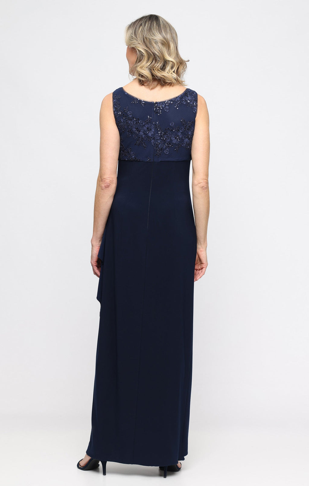 Dawn Embroidered Tulle Empire-Waist Jacket Dress