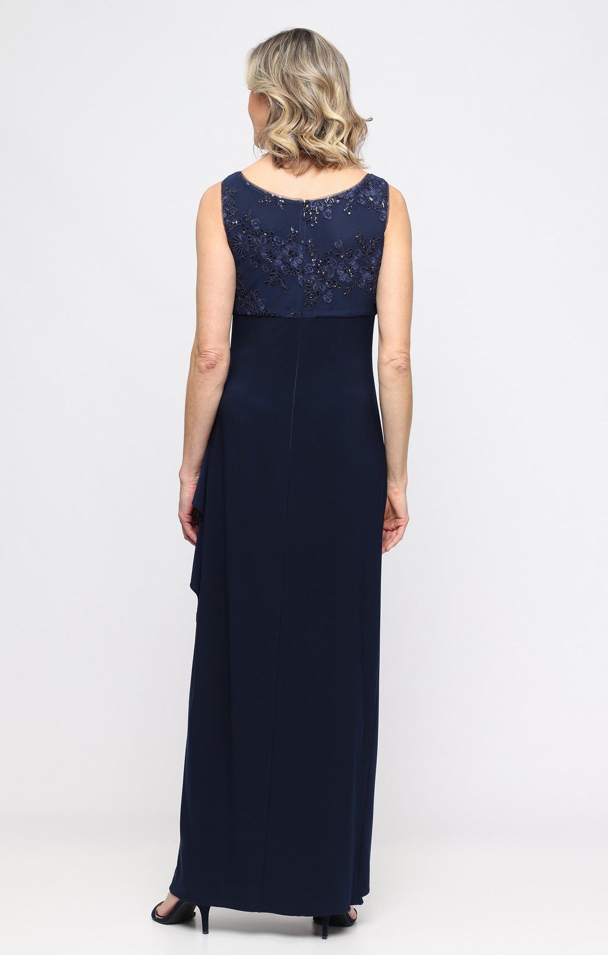 Dawn Embroidered Tulle Empire-Waist Jacket Dress