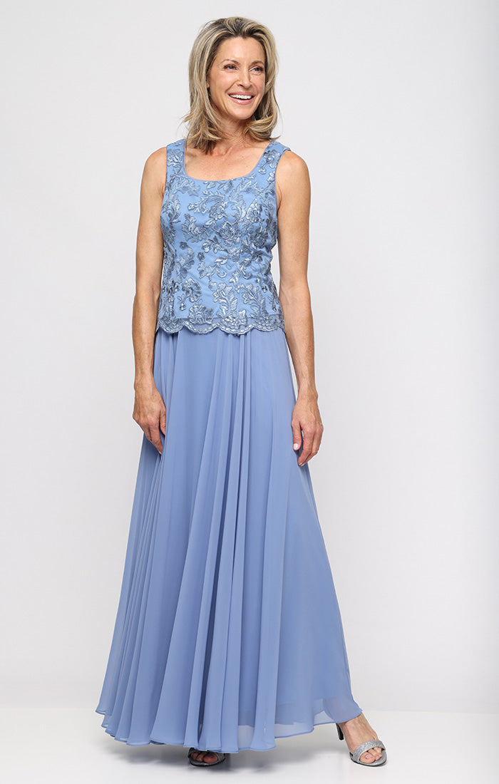 Regular - Long Jacket Dress with Scoop Neckline