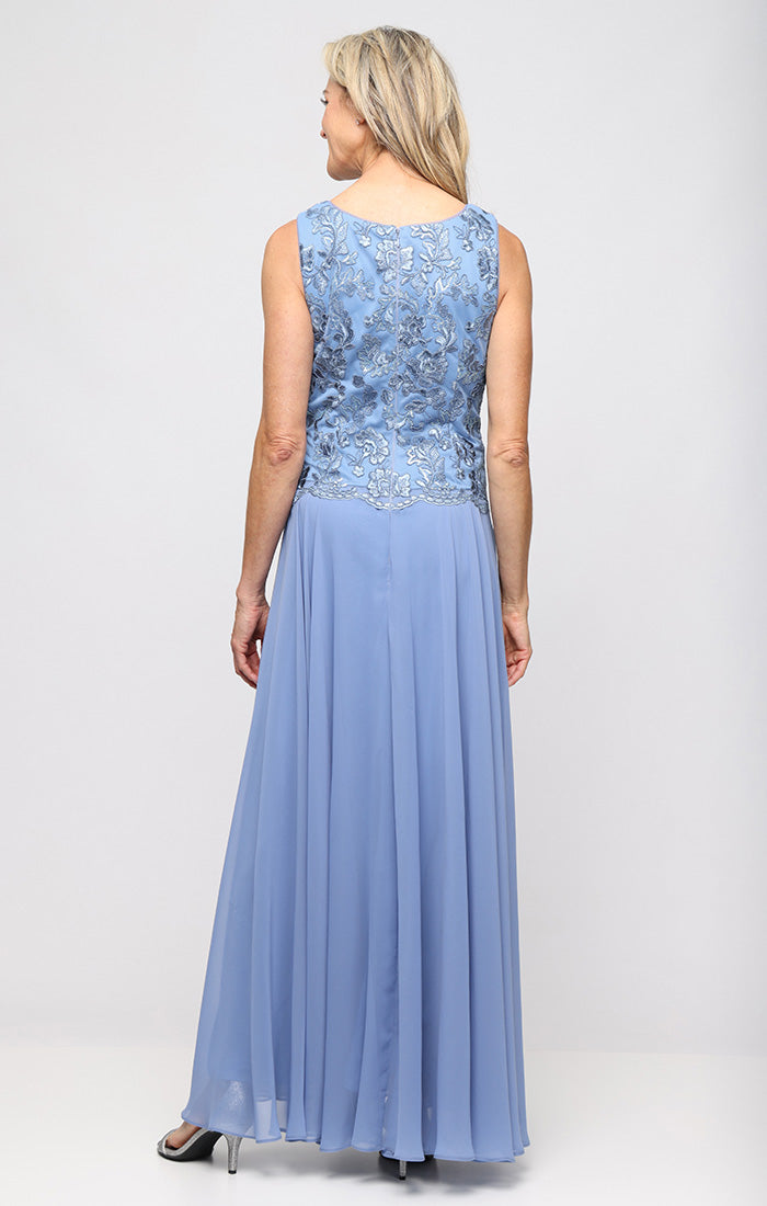 Regular - Long Jacket Dress with Scoop Neckline