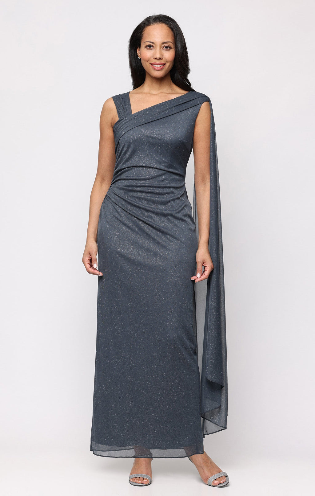 Leah Glitter Mesh Sleeveless Dress