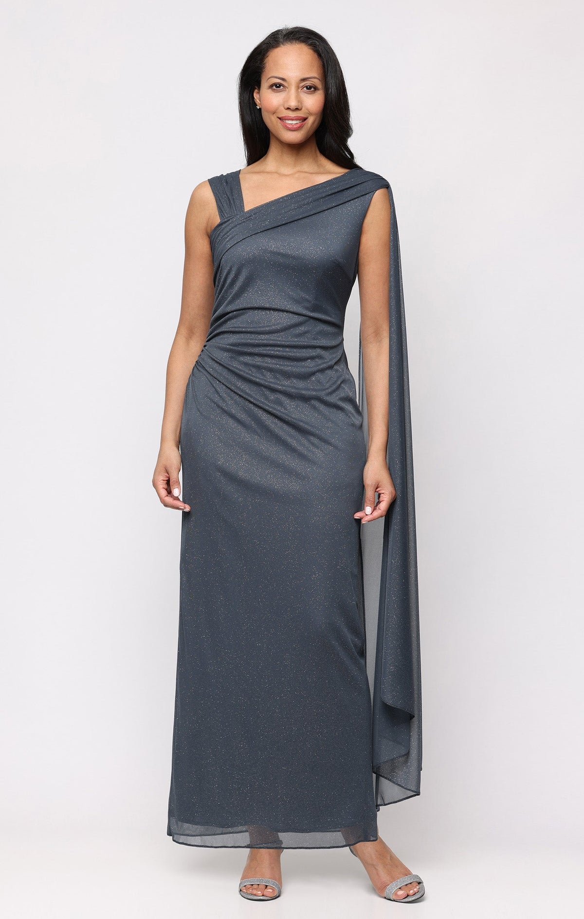 Leah Glitter Mesh Sleeveless Dress