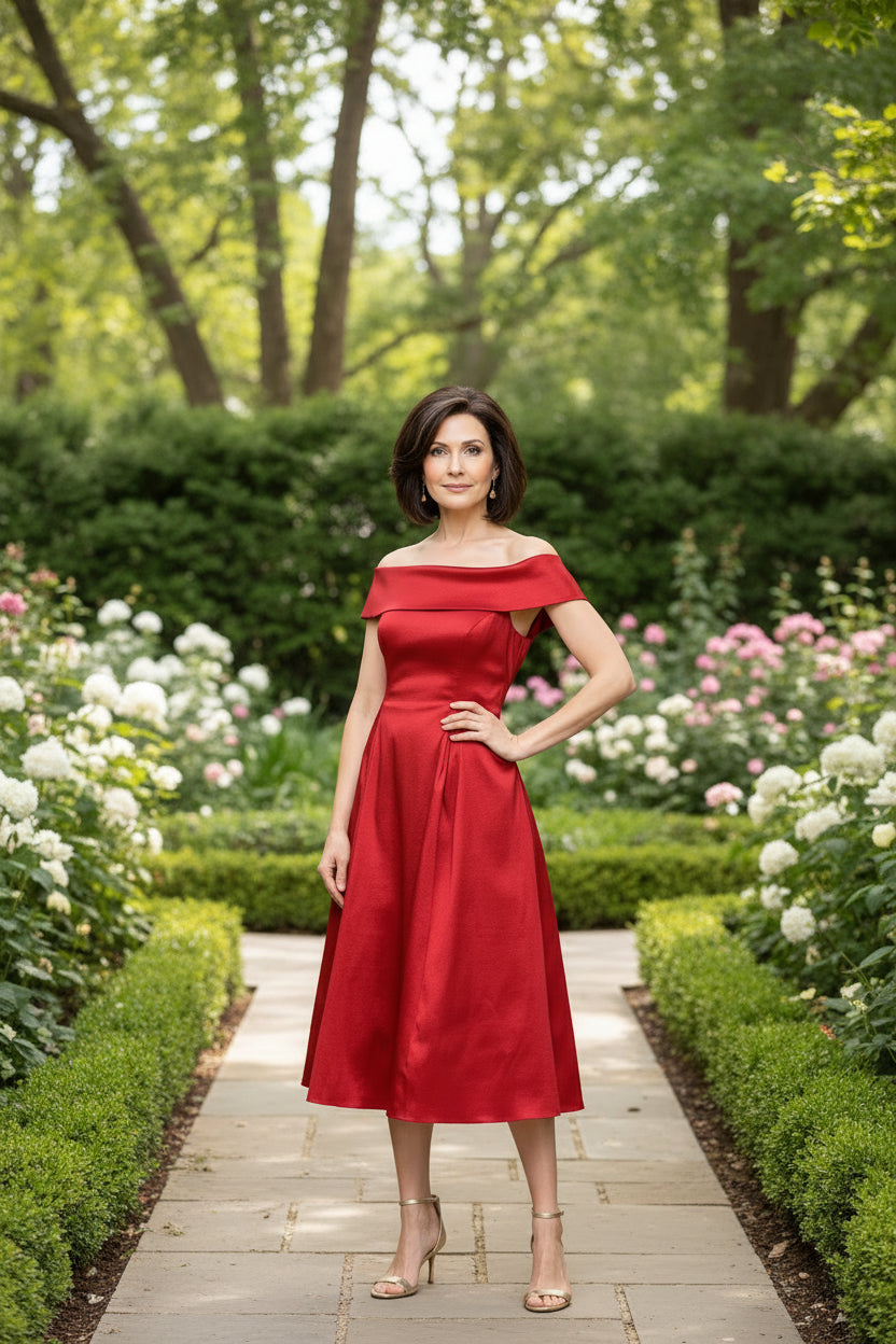 Margaret Taffeta Party Dress