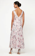 Regular - Printed Chiffon Cowl-Neck High/Low Dress