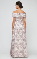 Marissa Metallic Floral Off-The-Shoulder Ball Gown