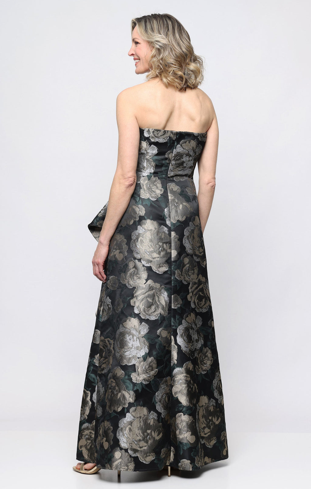 Veronica Jacquard Cascade Gown