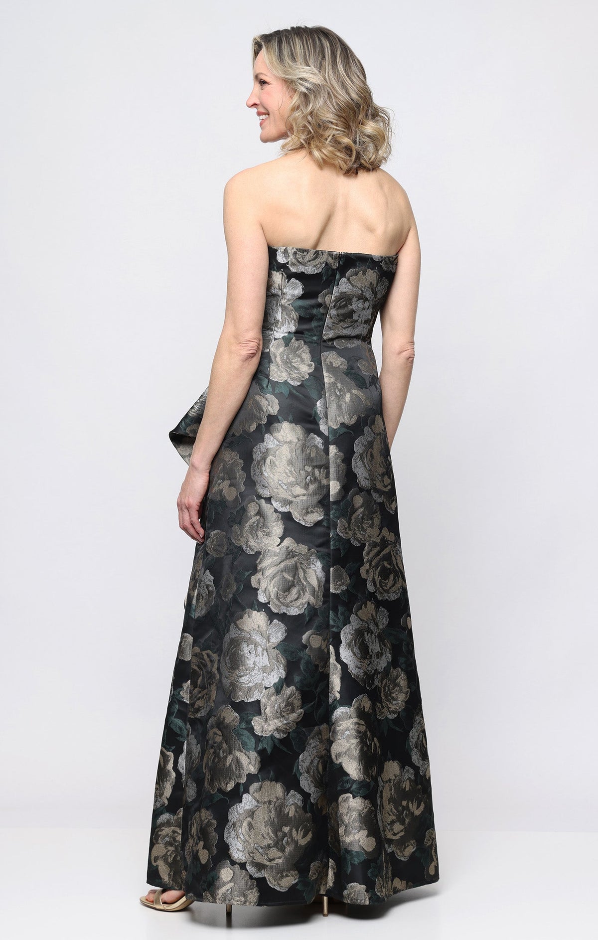 Veronica Jacquard Cascade Gown