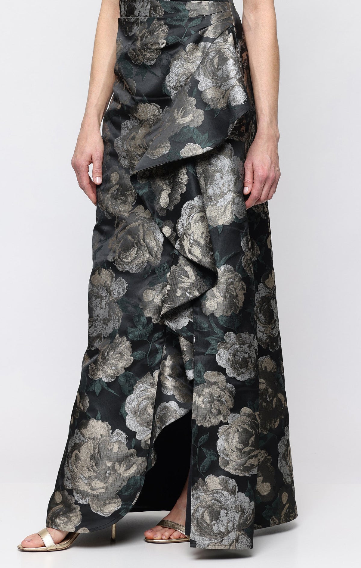 Veronica Jacquard Cascade Gown
