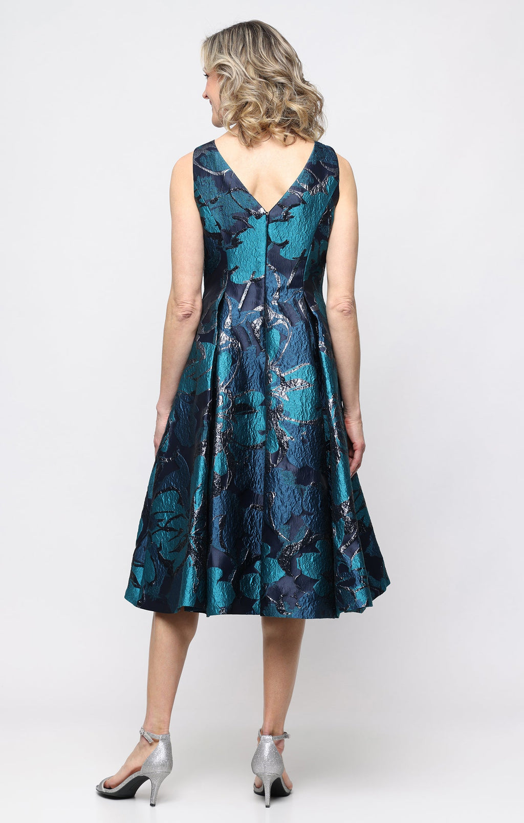 Jacquard Crew-Neck Dress