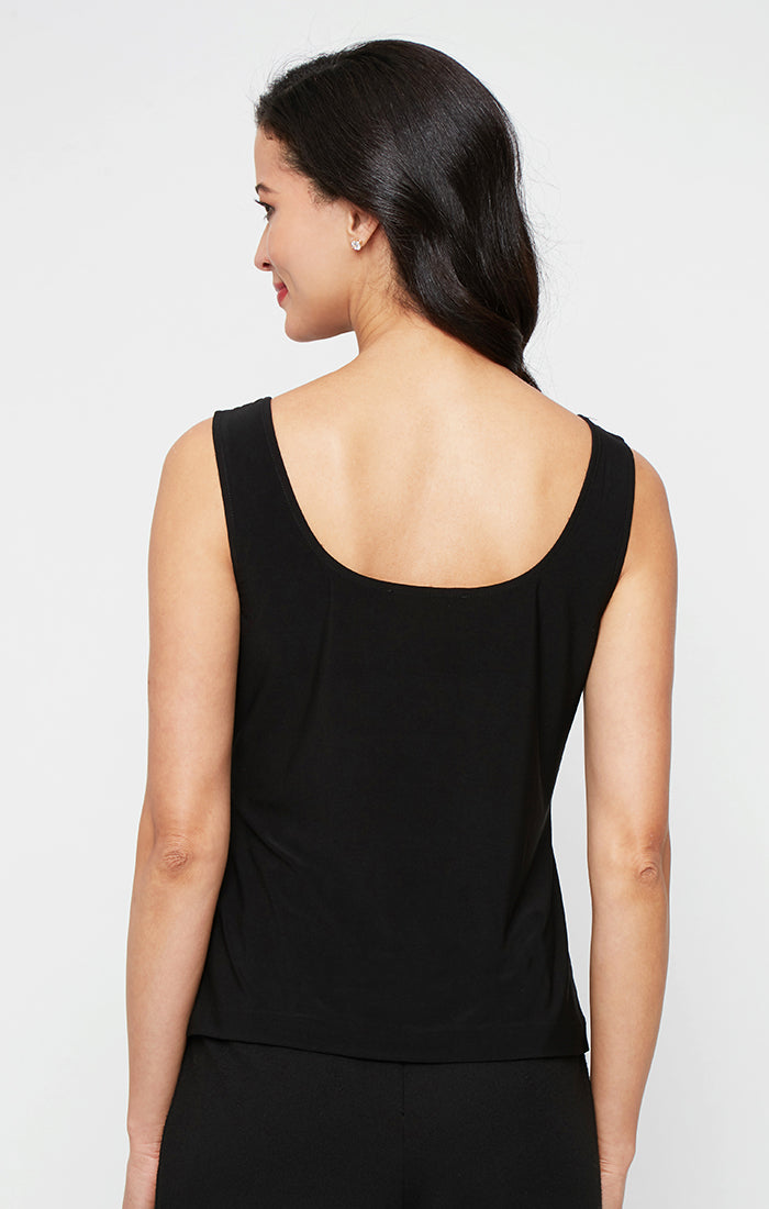Embroidered Tulle Scoop-Neck Twinset