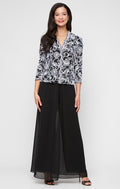 Skirt/Pant Combination Bottom With Foldover Panel