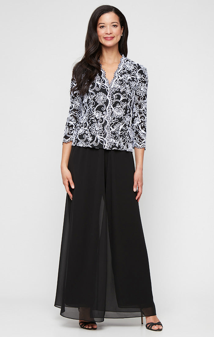 Skirt/Pant Combination Bottom With Foldover Panel