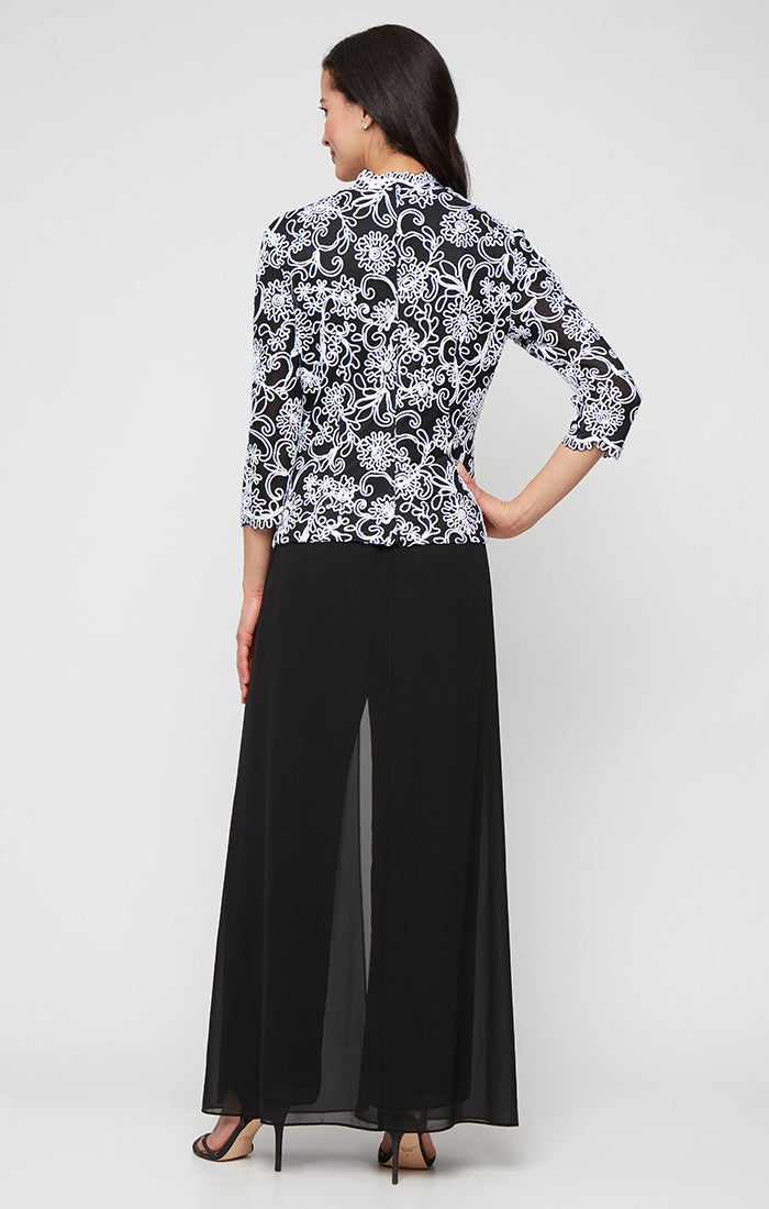 Skirt/Pant Combination Bottom With Foldover Panel