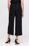 Metallic Knit Wide-Leg Pant