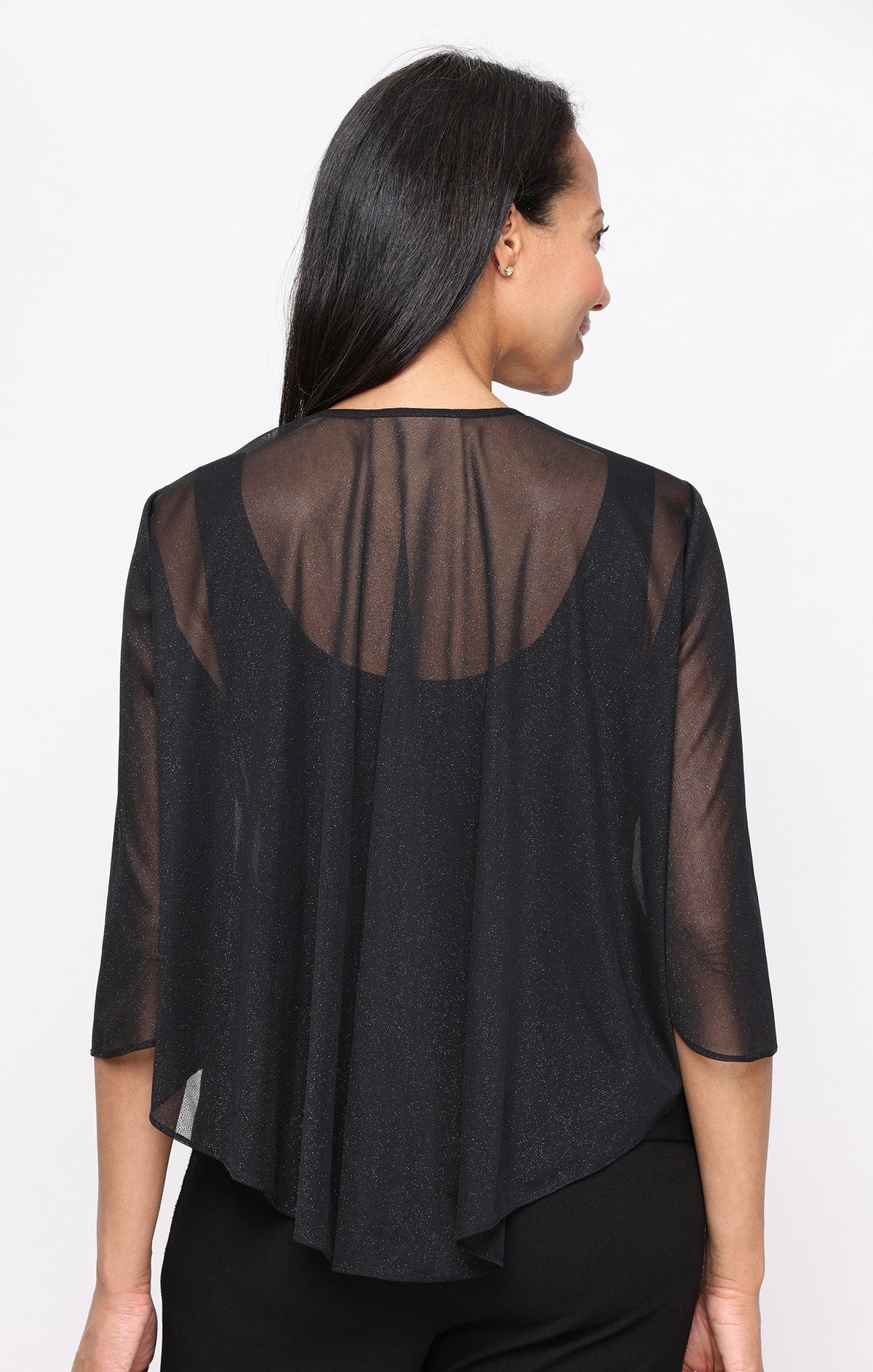 Glitter Mesh Cascade Cover-Up