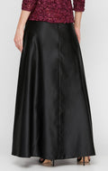 Satin Ballgown Skirt With Pockets And Inverted Pleat Detail