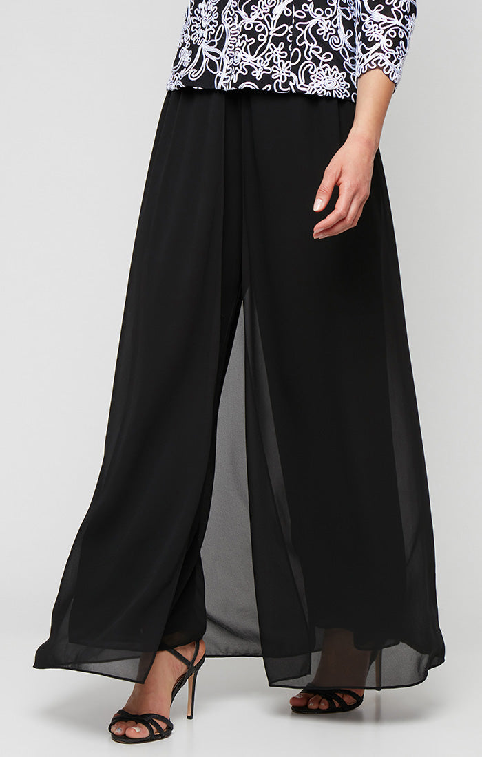 Skirt/Pant Combination Bottom With Foldover Panel