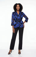 Chiffon Surplice-Neckline Blouse