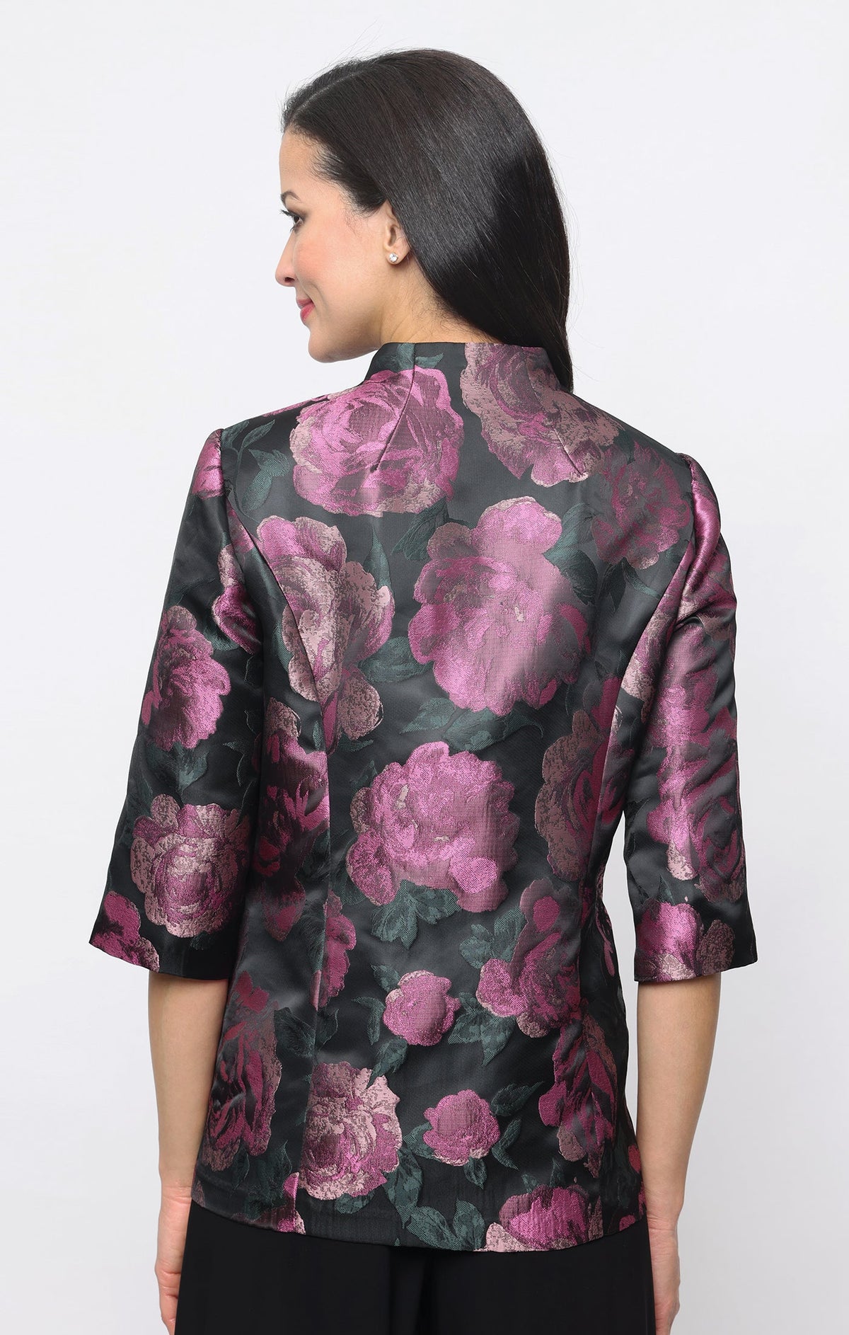 Printed Jacquard Scoop-Neck Twinset