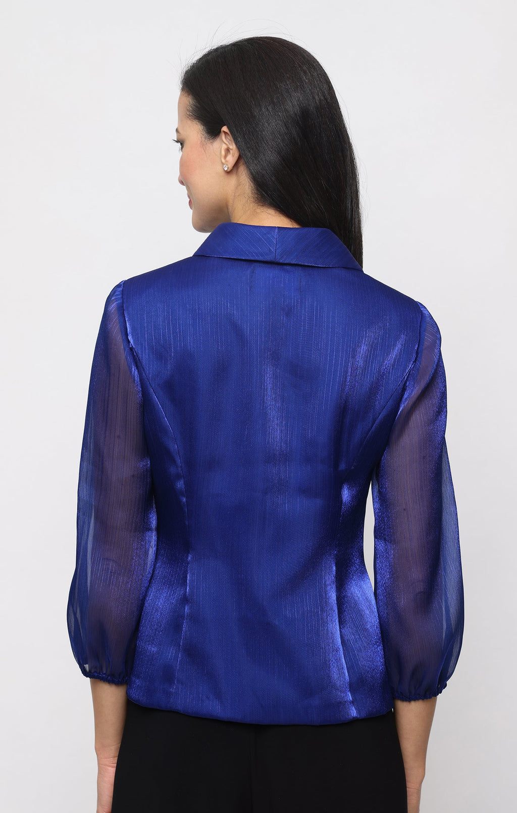 3/4 Sleeve Yoryu Button Front Blouse