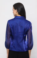 3/4 Sleeve Yoryu Button Front Blouse