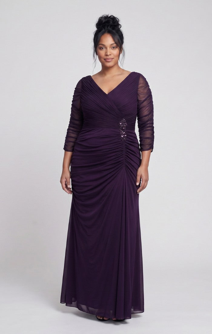 Plus Felicity Mesh Dress With Embellishment Detail