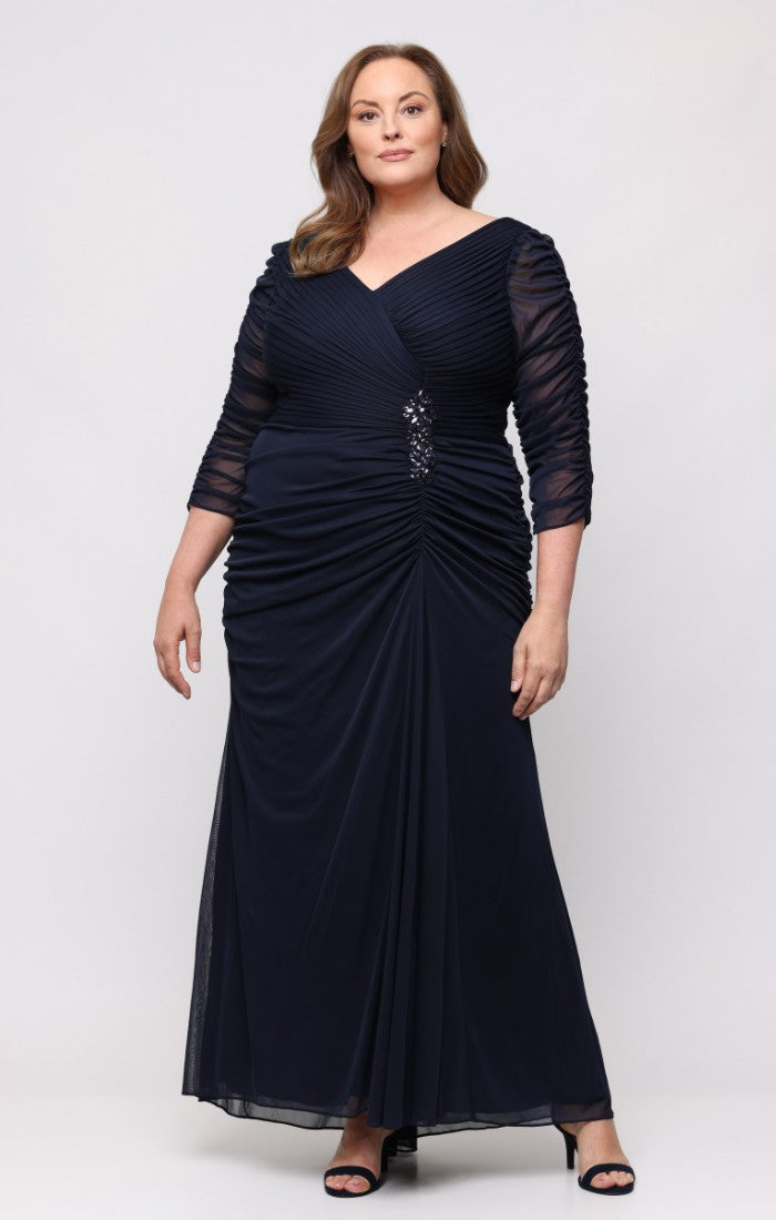 Plus Felicity Mesh Dress With Embellishment Detail